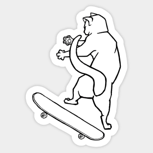 Heelflip Meow Sticker